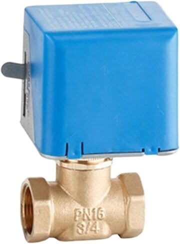 3/4" Motorized Electric Brass Globe Valves 2 Wire AC 220V Two Way Stop Shut-Off Valve in Saudi Arabia