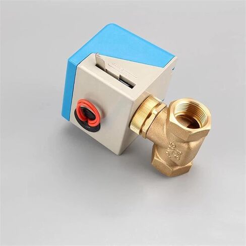 3/4" Motorized Electric Brass Globe Valves 2 Wire AC 220V Two Way Stop Shut-Off Valve in Saudi Arabia