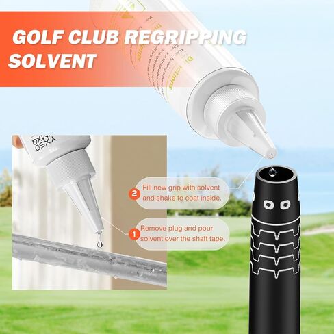 Portable Golf Club Regripping Kit with Bench Vise – Complete Set with Rubber Clamp, Solvent, Tape Strips & Tools for Grip Repair & Replacement, Home DIY (Small) in Saudi Arabia