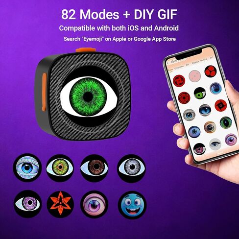 Bike Tail Light, Rechargeable Bicycle Tail Light LED Devil Eyes Light with App Control, Programmable Demon Eyes, Rear Bike Light for Bikes and Motorcycles (Single Eye) in Kuwait