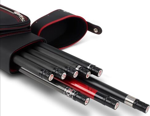 Cuetec Pro Line 95-757B 3Bx5S حافظة عصا البلياردو السوداء مع حزام الكتف in Kuwait