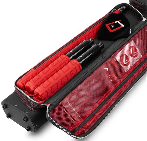 Cuetec Pro Line 95-757B 3Bx5S حافظة عصا البلياردو السوداء مع حزام الكتف in Kuwait