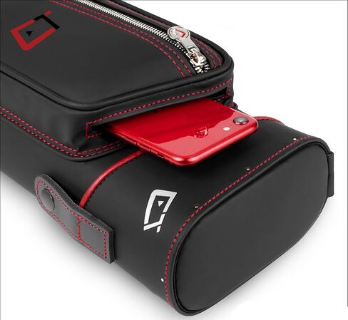 Cuetec Pro Line 95-757B 3Bx5S حافظة عصا البلياردو السوداء مع حزام الكتف in Kuwait