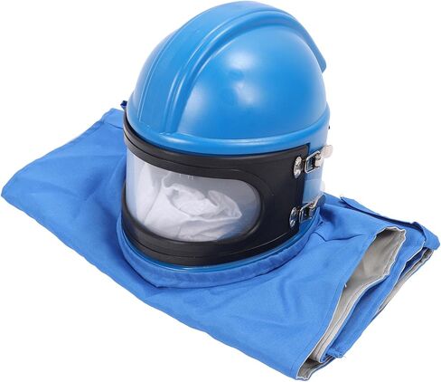 خوذة السفع الرملي المزودة بإمدادات الهواء، مادة ABS للحماية شديدة التحمل، تتميز بعدسات واضحة وخفيفة الوزن لمحترفي البناء in Kuwait