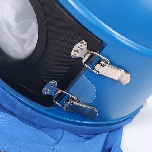 خوذة السفع الرملي المزودة بإمدادات الهواء، مادة ABS للحماية شديدة التحمل، تتميز بعدسات واضحة وخفيفة الوزن لمحترفي البناء in Kuwait