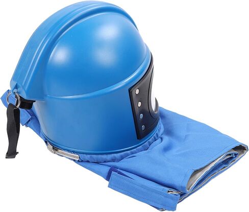 خوذة السفع الرملي المزودة بإمدادات الهواء، مادة ABS للحماية شديدة التحمل، تتميز بعدسات واضحة وخفيفة الوزن لمحترفي البناء in Kuwait