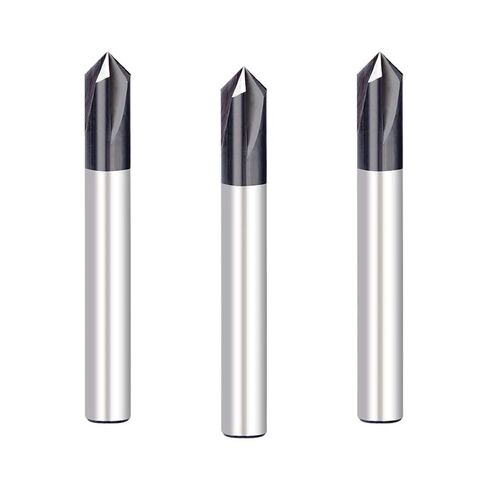 Chamfer Carbide Milling Cutter 90 Degree 4 Flute Endmills CNC Router Bit Chamfering Tool in Kuwait