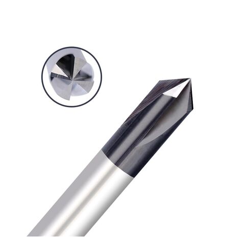 Chamfer Carbide Milling Cutter 90 Degree 4 Flute Endmills CNC Router Bit Chamfering Tool in Kuwait