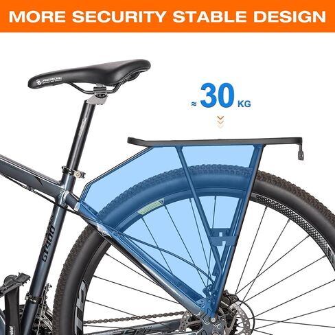 CXWXC Rear Bike Rack - Bike Cargo Rack for Disc Brake/Non-Disc Brake Mount - 66lbs Bicycle Pannier Touring Carrier Rack for 26"-27.5" or 29" Frames in Saudi Arabia