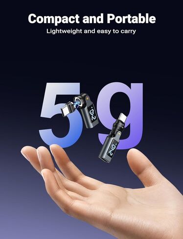 محول VAFOTON 9PIN USB إلى USB C (عبوة من قطعتين)، محول مغناطيسي USB C بدوران 360 درجة، محولات USB 90 درجة، محول OTG متوافق مع سلسلة هاتف 16/15، سلسلة MacBook/1Pad، Samsung Galaxy in Kuwait