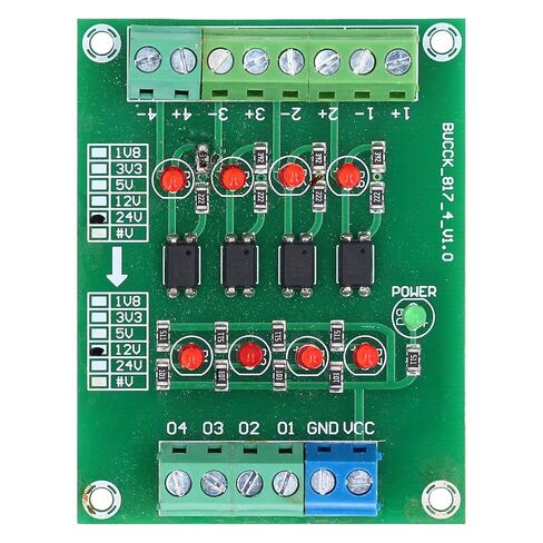 Yinhing Optocoupler Isolation Board 24V to 5V PLC Voltage Converter Module with 4 Channel High Speed Opto Isolation for Transmission and Enhanced Noise Immunity in Saudi Arabia