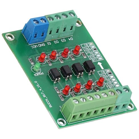 Yinhing Optocoupler Isolation Board 24V to 5V PLC Voltage Converter Module with 4 Channel High Speed Opto Isolation for Transmission and Enhanced Noise Immunity in Saudi Arabia