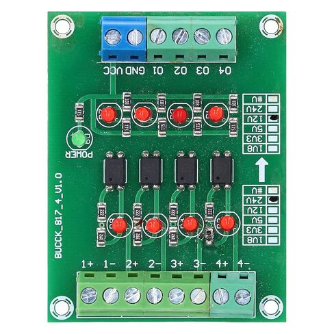 Yinhing Optocoupler Isolation Board 24V to 5V PLC Voltage Converter Module with 4 Channel High Speed Opto Isolation for Transmission and Enhanced Noise Immunity in Saudi Arabia