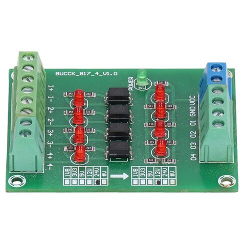 Yinhing Optocoupler Isolation Board 24V to 5V PLC Voltage Converter Module with 4 Channel High Speed Opto Isolation for Transmission and Enhanced Noise Immunity in Saudi Arabia