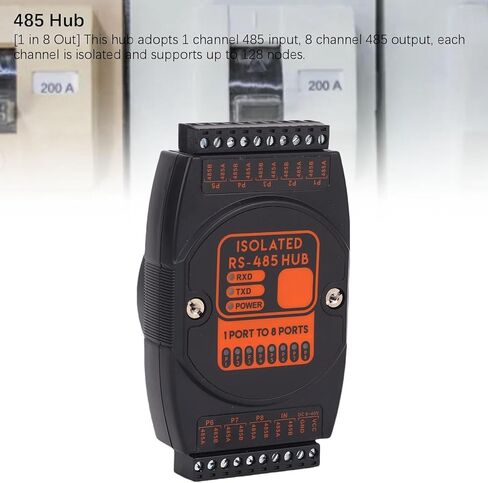 485 Hub, 1 in 8 Out Isolator with Optoelectronic Isolation and 600W Guard Circuit, for Outdoor Engineering and Industrial Grade Applications in Saudi Arabia