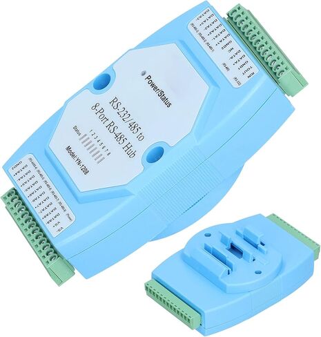 RS485 Hub 8 منافذ موزع مكرر عالي السرعة معزول من الدرجة الصناعية لأنظمة التشغيل الآلي DC9 24V مع مادة ABS للحماية in Kuwait