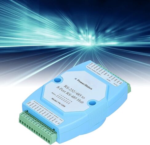 RS485 Hub 8 منافذ موزع مكرر عالي السرعة معزول من الدرجة الصناعية لأنظمة التشغيل الآلي DC9 24V مع مادة ABS للحماية in Kuwait