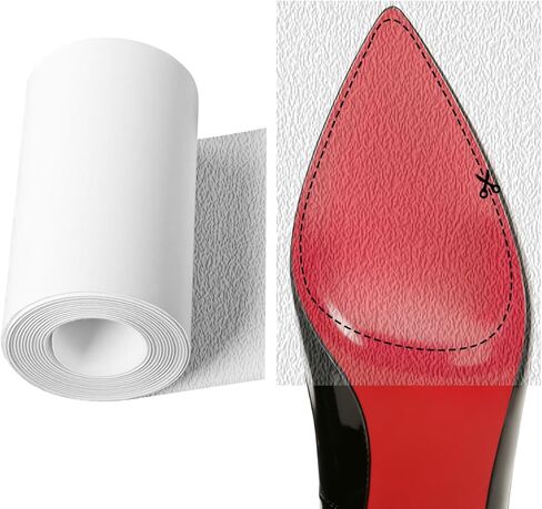 1 Roll Shoe Sole Protector, Self-Adhesive Shoe Bottom Protectors for High Heel, Non-Slip Wear Resistant Sole Protectors Guard, for Red Bottom Heels (79 x 3.9inches, Clear) in Kuwait