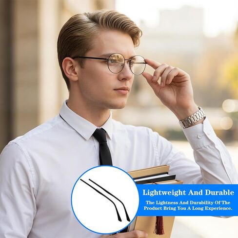 1 Pair Eyeglass Repair Kit Universal Glasses Arm Replacement Frame Tightening Set with Screws & Screwdrivers Complete Eyewear Repair Parts for Legs, Hinges & Adjustments in Saudi Arabia