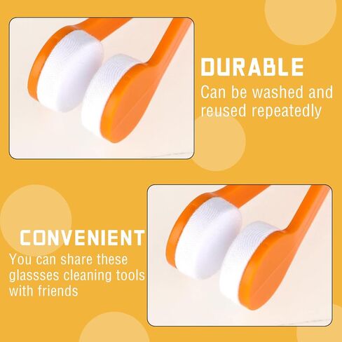 24 Pcs Sun Glasses Eyeglass Microfiber Spectacles Cleaner Soft Brush Cleaning Tool Mini Microfiber Glasses Eyeglasses Cleaner Cleaning Clip (8 Colors) in Kuwait
