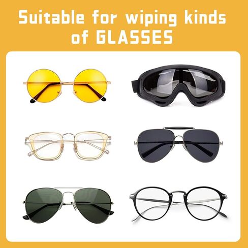 24 Pcs Sun Glasses Eyeglass Microfiber Spectacles Cleaner Soft Brush Cleaning Tool Mini Microfiber Glasses Eyeglasses Cleaner Cleaning Clip (8 Colors) in Kuwait