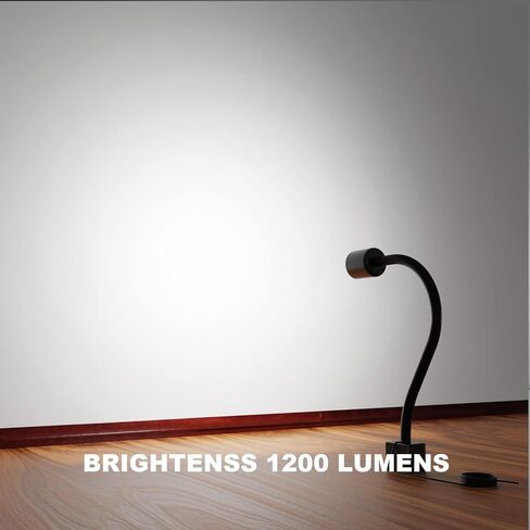 LED Machine Light with Strong Magnetic Base and Flexible Gooseneck for Lathe and Drill Press, 1200 Lumens, 12W 120V in Saudi Arabia
