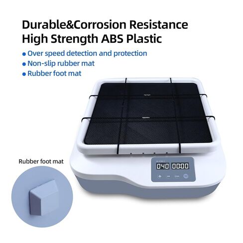 Laboratory Machines, Adjustable Speed 40-200rpm Orbital Shaker LED Digital Display Horizontal Swing Oscillator Max.Load Capacity 2kg More Efficency in Saudi Arabia