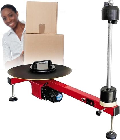 Electric Stretch Film Wrapping Bench,Heavy Duty Film Dispenser Wrap Machine,Pallet Packing Machine,Pallet Stretch Wrapper,Film Shrink Wrap Handle Movers Wrap Handle for 12-28in Film in Saudi Arabia