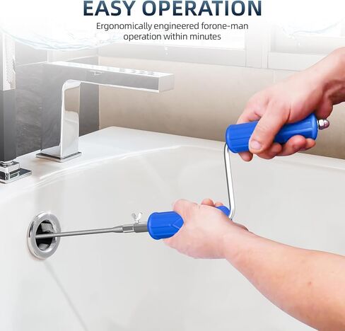 ثعبان الصرف، أوجير الصرف مع ملحق المثقاب، 16.4 قدم × 6 مم، ثعبان السباكة تغذية تلقائية مرنة لتصريف الشعر، مزيل انسداد للمطبخ، الحمام وحوض الدش in Kuwait