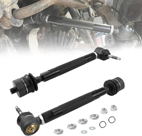 RULLINE Heavy Duty Tie Rods Compatible with 6.6 Duramax Diesel Chevy Silverado 2001-2010 GMC Sierra 2500HD 3500HD KRTR10 in Saudi Arabia