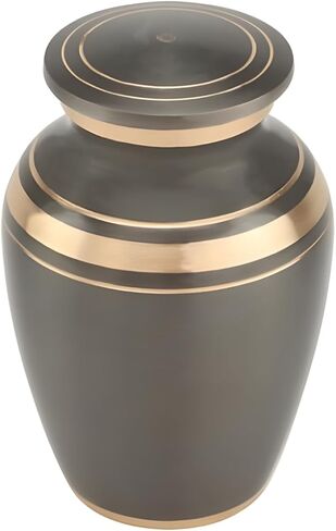 Classic Onyx Keepsake Cremation Urn for Ashes, Brass, Black Urn, Keepsake Sized Creamtion Urn, 2.75 Inches High in Saudi Arabia