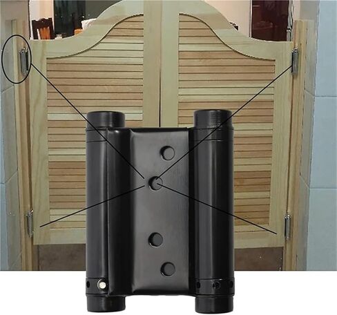 3In Double Action Spring Hinges Self Closing Door Swinging Doors 1Pcs(Black) in Saudi Arabia
