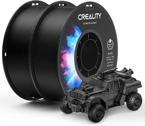 Creality Refill PETG Filament 1kg(2.2lbs) 3D Printer Filament:Refilament 1.75mm PETG Filament, for Bambu Lab Reusable Spools, Dimensional Accuracy ±0.03mm, White in Kuwait