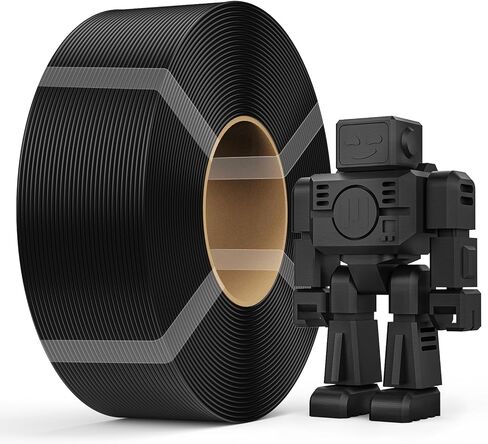 Creality Refill PETG Filament 1kg(2.2lbs) 3D Printer Filament:Refilament 1.75mm PETG Filament, for Bambu Lab Reusable Spools, Dimensional Accuracy ±0.03mm, White in Kuwait