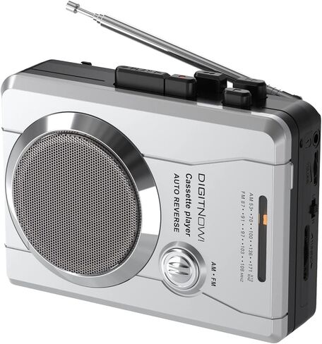 Cassette Player Converter- Convert Tape to Digital MP3 Digital, Portable Tape Player with Auto-Reverse, 3.5MM Earphone Jack in Saudi Arabia