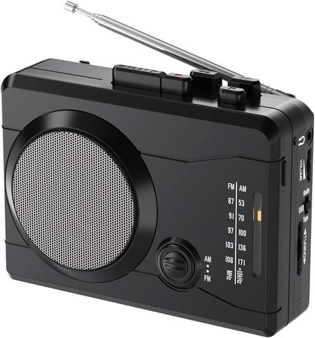 Cassette Player Converter- Convert Tape to Digital MP3 Digital, Portable Tape Player with Auto-Reverse, 3.5MM Earphone Jack in Saudi Arabia