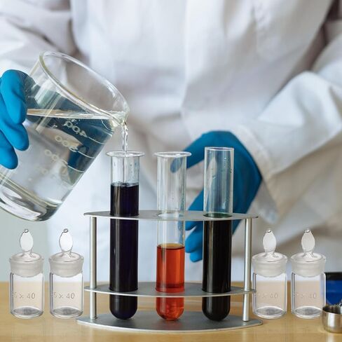 قطعتان من زجاجات الوزن ذات الجاذبية النوعية من Luxshiny ذات شكل منخفض 25 × 40 مم معدات مختبرية زجاجات مسطحة محكمة الغلق لقياس الكثافة بدقة in Kuwait