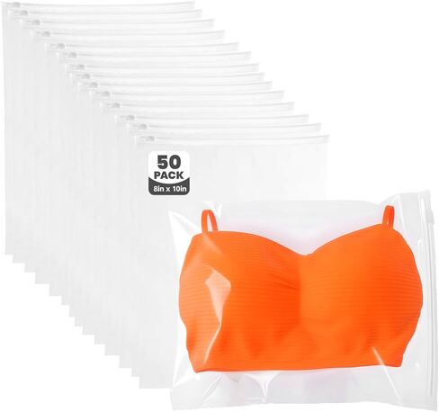Clothes Packaging Bags for Shipping with Vent Holes, 100pcs 10x13 inch Clear Zipper Bags for Travel Storage or Small Businesses T-Shirt Bag for Clothing, Pants, Document, Sweaters, 3 Mil in Saudi Arabia