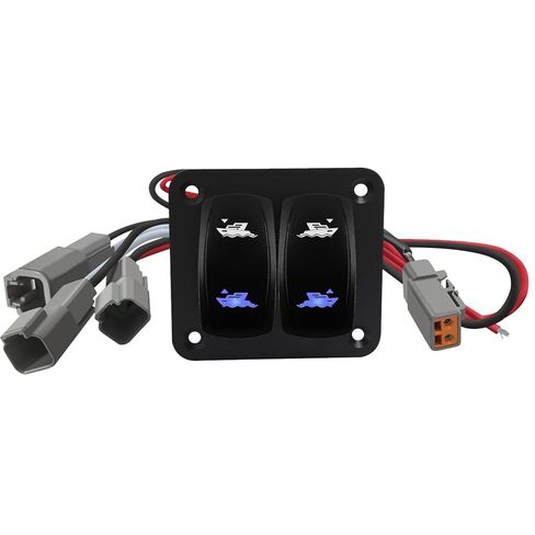 طقم لوحة مفاتيح لعلامات التبويب LED باللون الأزرق البحري مع حزام أسلاك للتحكم في وحدة التحكم بالقارب 12 فولت/24 فولت مقاوم للماء in Kuwait