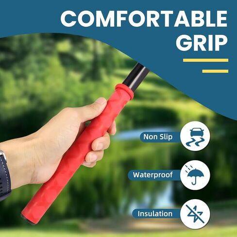 2" X-Tube Heat Shrink Wrap Tubing Non Slip Fishing Rod Shrink Wrap Tubing for Repair Handle Cork Rod Grip Sports Equipment Waterproof Insulation Durable 3.3ft (Black) in Kuwait