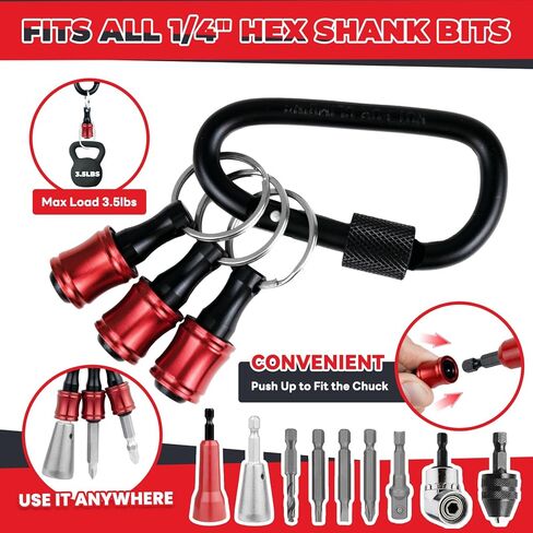 6 قطع أداة تويستر سلكية للحفر مع سلسلة مفاتيح حامل لقم، أداة تويست سلكية للحفر مع ساق سداسية 1/4 بوصة - أدوات كهربائية احترافية للف موصل سلك 9-22 AWG in Kuwait