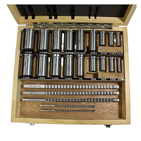 دفع من نوع Keyway Broach 30 قطعة بحجم بوصة HSS الأخدود Keyway Broach مجموعة أدوات التطرق الرئيسية أداة 5 قطعة 1/2 ''-1-1/2''18 قطعة البطانات 7 قطعة الحشوات in Saudi Arabia