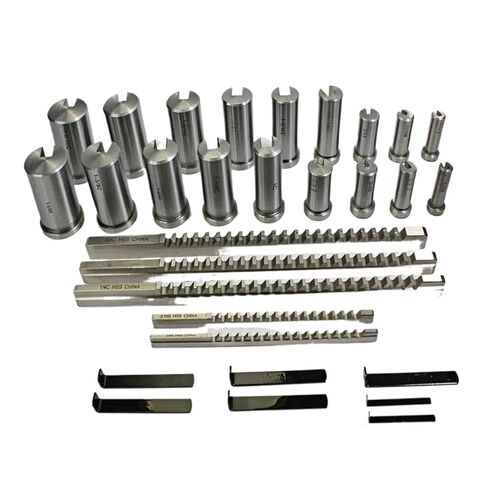 دفع من نوع Keyway Broach 30 قطعة بحجم بوصة HSS الأخدود Keyway Broach مجموعة أدوات التطرق الرئيسية أداة 5 قطعة 1/2 ''-1-1/2''18 قطعة البطانات 7 قطعة الحشوات in Saudi Arabia