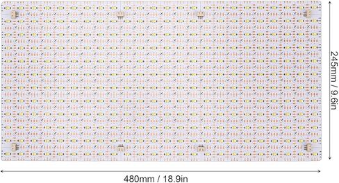48W Flexible LED Light Panel Dimmable Cuttable Sheet with Connectors 245x480 mm Warm Cool White Beads in Saudi Arabia