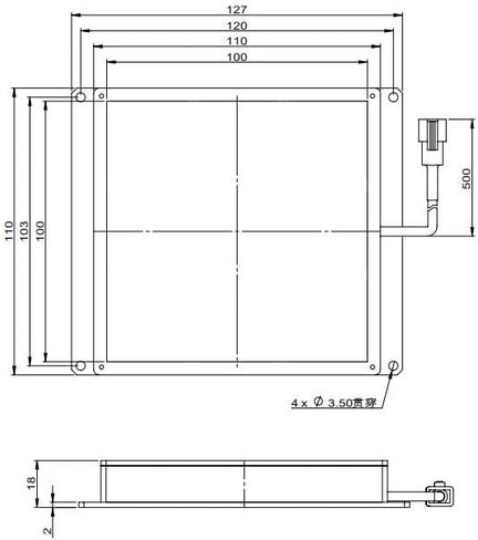 The FL Bottom Light-Emitting Surface Light is Suitable for Detecting Product Contours,Machine Vision LED Luminous Surface: 100mm x 100mm(White, DBS-FL100100) in Saudi Arabia