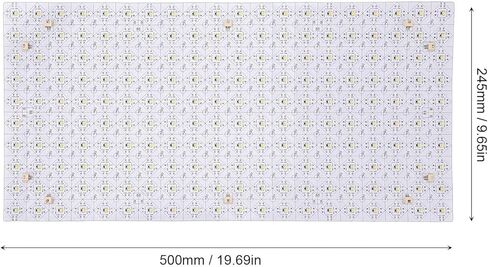 Eujgoov مرنة LED ورقة عكس الضوء الخلفية 20W 200LED لوحة قابلة للتشذيب المكونات في مجلس 4000K ضوء أبيض دافئ للمنزل مكتب ديكور in Saudi Arabia