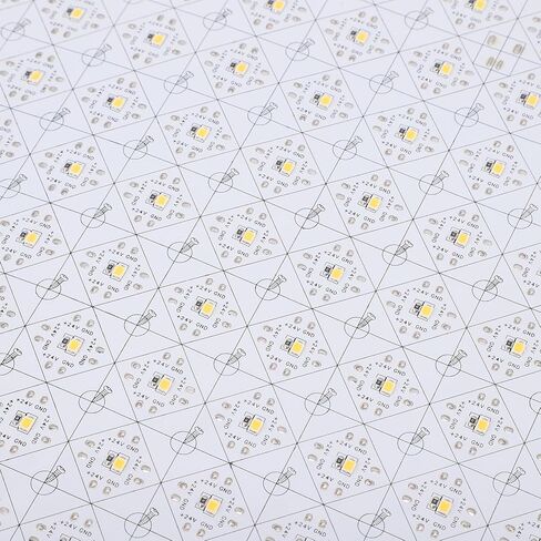 Eujgoov مرنة LED ورقة عكس الضوء الخلفية 20W 200LED لوحة قابلة للتشذيب المكونات في مجلس 4000K ضوء أبيض دافئ للمنزل مكتب ديكور in Saudi Arabia