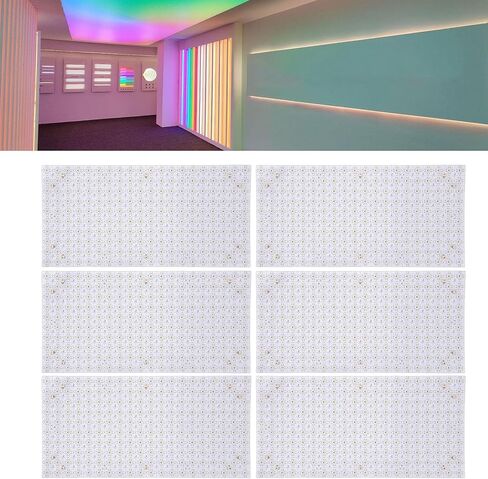 Eujgoov مرنة LED ورقة عكس الضوء الخلفية 20W 200LED لوحة قابلة للتشذيب المكونات في مجلس 4000K ضوء أبيض دافئ للمنزل مكتب ديكور in Saudi Arabia