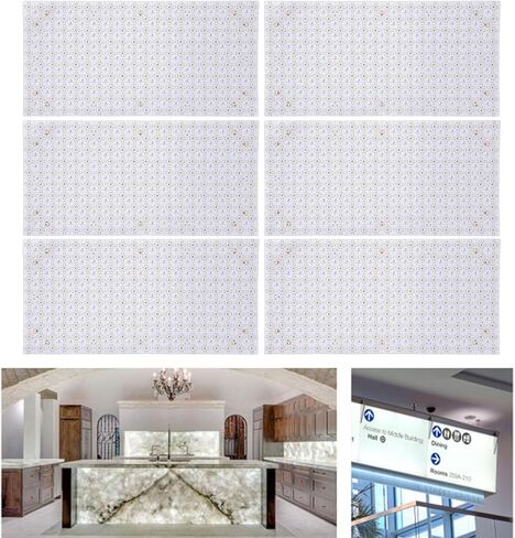 Eujgoov مرنة LED ورقة عكس الضوء الخلفية 20W 200LED لوحة قابلة للتشذيب المكونات في مجلس 4000K ضوء أبيض دافئ للمنزل مكتب ديكور in Saudi Arabia