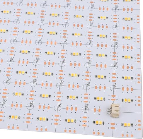 لوحة إضاءة LED مرنة 20 حزمة 40 وات 400 مصباح LED أبيض دافئ أبيض بارد قابل للتعديل رفيع قابل للقص 245 × 500 مم in Saudi Arabia
